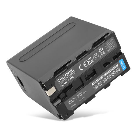 1x Batería para Cámaras Z Cam E2, E2 Cinematic Camera; Sony CCD-SC5 incl. USB-Out 2.4A - NP-F930 NP-F950 NP-F960 NP-F970 (10050mAh, 7.4V) de CELLONIC