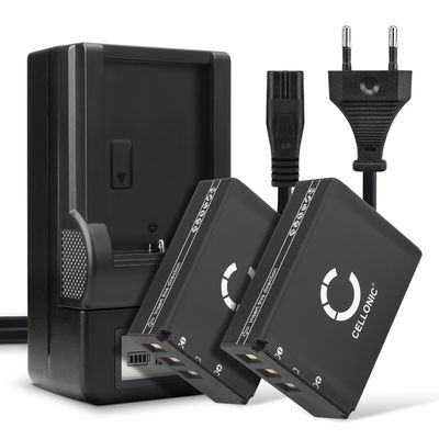 2x Batería para Fuji FinePix SL300 SL280 SL1000 S1 SL240 SL260 SL245 SL305 F305 NP-85 (1600mAh, 3.7V) + Cargador de CELLONIC