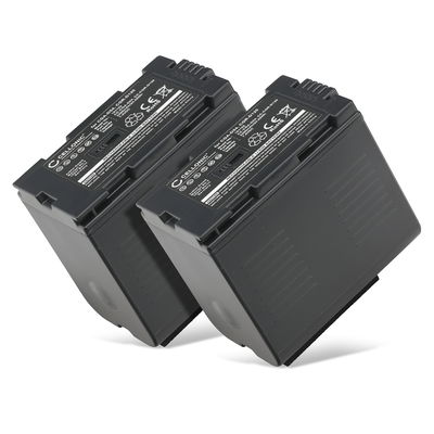 2x Batería para Panasonic NV-GX7, AG-AC90, AG-DVX100, NV-DA1, NV-MX500, NV-DS60, NV-GS1 CGA-D54 CGR-D120 -D220 (3300mAh, 7.4V) de CELLONIC