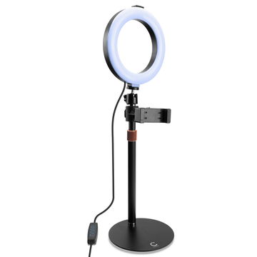 Aro de luz LED para maquillaje, vlogging, streaming & videollamadas de CELLONIC