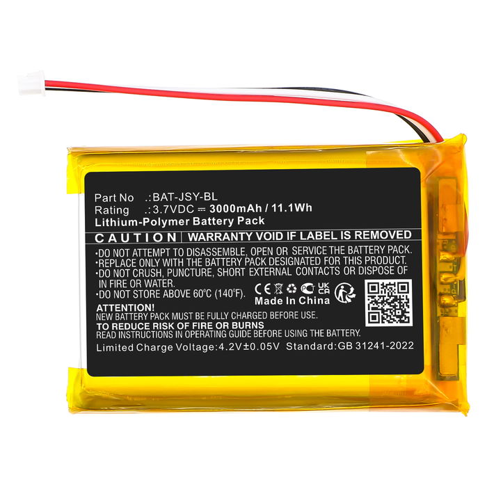 Battery for HelloBaby HB40, Eufy T8300-M Baby Monitor (3000mAh, 3.7V) by CELLONIC