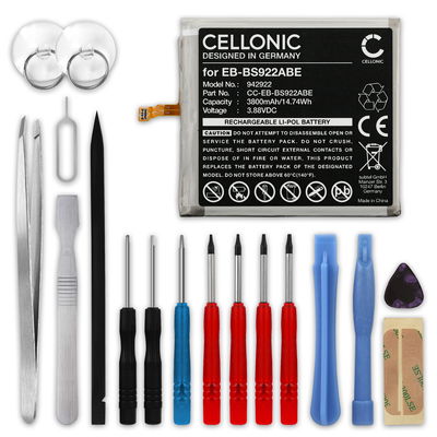 CELLONIC Recambio de Batería Samsung para Smartphone Samsung Galaxy S24, SM-S921B, SM-S9210, SM-S921W, SM-S921U, SM-S921N, SM-S921Q, SM-S921D, SM-S921J, EB-BS922ABE 3800mAh + Juego de herramientas