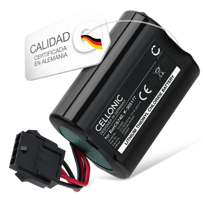 Batería para Visonic MCS-730, SR740, MCS-740 PowerMax Siren, wireless siren, MCS720B, SR720B - BatCS740 (8000mAh) Batería de Reemplazo