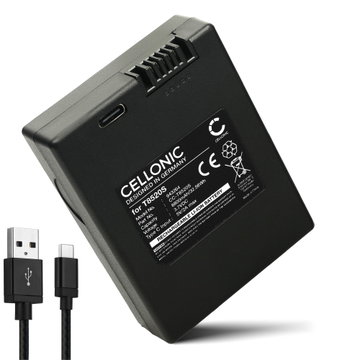 1x Battery for Eufy eufyCam 3, eufyCam 3C, E330, S330, Smart Lock S230, SmartDrop, Video Smart Lock S330 T8520S (8800mAh, 3.7V) + USB C Cable from CELLONIC
