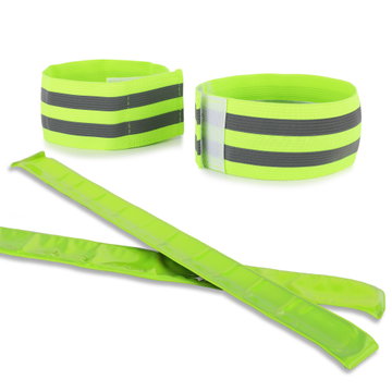 x2 Brazalete reflectante + x2 Pulsera slap reflectante de alta visibilidad para brazos y piernas - Bandas reflectantes para running, ciclismo, trabajo nocturno, senderismo de Cellonic