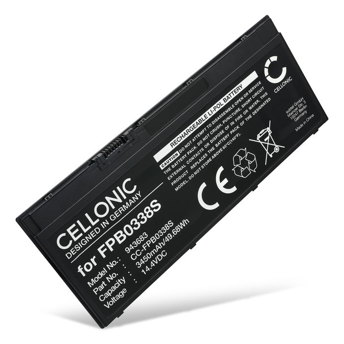 Batería para ordenador portátil Fujitsu LifeBook E5510, U749, E5411, T937, Lifebook U7410, E559, U7510, U748, E558, U758, T939, Fujitsu FPB0338S, CP721834-01, CP734928-01 3450mAh 14.4V  de CELLONIC