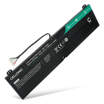 1x Batería Acer para ordenador portátil Acer Predator Triton 500, Triton 500 PT515-51, Triton 500 PT515-52, ConceptD 7 CN715-71, 7 Ezel CC715-71, AP18JHQ, KT.00408.001, KT00408001 5200mA 15,2V  de CELLONIC