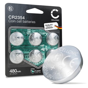 CELLONIC 6x x Pila CR2354 (Lithium, 3V, 480mAh)