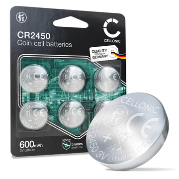 CELLONIC 6x x Pila CR2450 (Lithium, 3V, 600mAh)