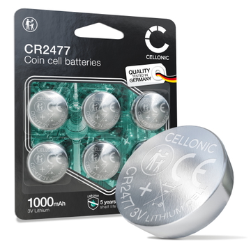 CELLONIC 6x x Pila CR2477 (Lithium, 3V, 1000mAh)
