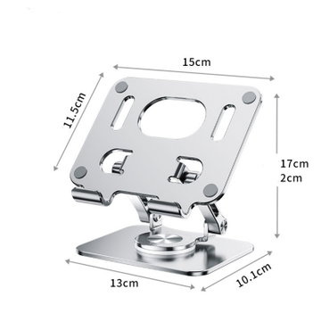 Soporte de aluminio para tablet a 10", negro