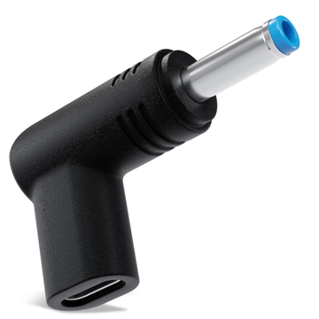 Adaptador Cargador USB-C a DC 4,5 x 3 mm para portátiles HP EliteBook, ProBook, Envy y ZBook