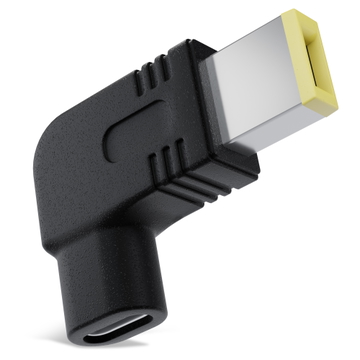Adaptador Cargador USB-C a DC 11 x 4,5 mm, Lenovo Square Tip, para portátiles ThinkPad e IdeaPad